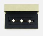 Van Cleef   Arpels Vintage Alhambra Bracelet Yellow Gold 5 Motif Mother-of-pearl