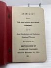 1954 Ann Arbor Railroad Co   Brotherhood Of Railroad Trainmen Agreement Ohio Red