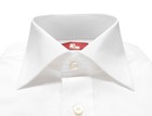 Nwt Ezzelino Dress Shirt Solid White Poplin 2-ply Cotton Italy 40 15 3 4