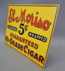 Vintage 1930s El Moriso Cigar Retail Advertising Tobacco Display Sign Card Stock