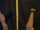 Vtg 2 Wood Carved Lower Sepik River Men Papua New Guinea Bird Man Spirit Figure 