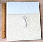 Vtg New Hallmark Wedding Anniversary Keepsake Album White Tassel Paisley Brocade