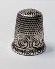 Vintage Ketcham   Mcdougall Sterling Silver Size  8  Sewing Thimble