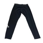 Adidas Women s Medium Training Workout Running Athletic Leggings Spell Out Logo