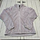 The North Face Osito Fleece Jacket Womens Medium Gray Full Zip Fuzzy Plush