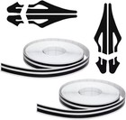 2 Rolls  32ft Car Vinyl Pinstriping Tape Stripe Decal  Diy Body Side Black