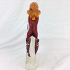 Vintage 60 s Western Folk Art Wood Carved Painted Cowboy Horse Caricature Figure