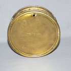 Vintage Embossed Round Brass Wall Pocket Made In England Letter Holder