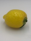 Vintage Murano Glass Style Yellow Lemon Fruit Decoration