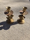 Vintage Brass Pelican Candle Holders  Solid Brass Pair