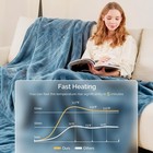 Queen Size Electric Heated Blanket Dual Control 10 Heat