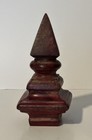 Antique Cast Iron Architectural Finial 6 5   cranberry Finish Unique Garden Piece