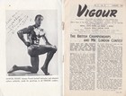 Vintage British Bodybuilding Mag - Vigour  August  1947 - Rare - Gay Interest