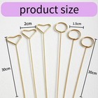 Floral Card Holder Picks 40 Pcs Metal Photo Holders For Centerpieces Table Decor