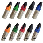 Xlr 3pin Male-female Audio Connectors Solder-type Plugs Snake Cable Microphone