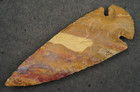 Goldish 4  Flint Spearhead Point Knife Blade Arrowhead I-637