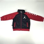 Air Jordan Track Jacket Baby Size 6-9m Full Zip Red Black Jumpman Logo Spell Out
