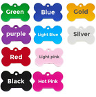 Custom Engraved Personalized Pet Tags  Dog Id Tag  Bone Aluminum Charm