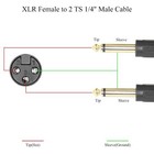 1-25 ft Mogami 2549 Amphenol Xlr-male To 2-1 4 Balance Mic Sound Audio Cable