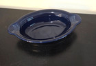 Fiestaware Individual Casserole Oval Au Gratin Baking Dish 9  Cobalt Blue Fiesta