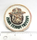 Vintage Smokey Bear Prevent Forest Fires 2  Jacket Patch Forestry Service A