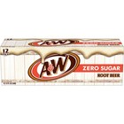 A w Zero Sugar Root Beer Soda  12 Fl Oz Cans  12 Pack