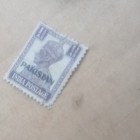 Pakistan Overprint India 1   As Purple Royalty Postage Stamp King George Vi