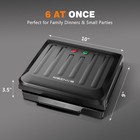 Electric Hot Dog Roller Grill Sausage Cooker Nonstick Bbq Maker With Drip Tray