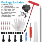 Tire Valve Stem Core Remover installer replacement Tool Kit For Tr413 Valve Core