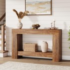 47 24 Inches Long Console Table For Entryway  2-tier Large Sofa Table With St   