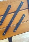 Mid Century Modern Wooden Sewing Box Accordion Cantilever 3-tier Legs Vintage