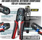 10-in-1 Ethernet Crimping Tool Kit With Rj45 Tester For Rj11 rj45   Punch Down T