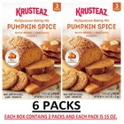 2 Packs-krusteaz Pumpkin Spice Baking Mix  15 Oz   3 Pk   6pk  Total 