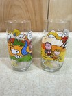 Vintage Mcdonald s Peanuts Camp Snoopy Collection Glasses Set Of 2