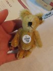 Miniature Mohair Steiff Club Jointed Teddy Bear  Original Box  Year 1999 4  Tall