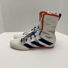 Adidas Box Hog 4 Boxing Shoes White Blue Orange Jp9847 Mens Size 7 5 New