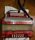 Hohner Corona Iii Diatonic Gcf Red Accordion