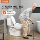 Vevor Raised Toilet Seat 4  Raised 300 Lbs Universal Toilet Riser For Elderly