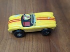 Vintage Aurora Tyco T-jet Ford Ac Cobra Ho Slot Car Untested Yellow Red Stripe