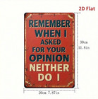 Retro Funny Quote Tin Sign Sarcastic Metal Wall Art For Home Bar Garage Decor