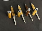 Handcrafted Wooden Fountain Pen - Walnut  Oak   Bog Oak  Natural Wax Finish