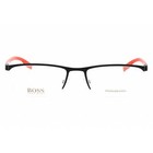 Hugo Boss Men s Eyeglasses Black Crystal Red Half Rim Frame  0610 n 0blx 00