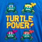 Tmnt Turtle Power T-shirt Loot Wear Ss Top Blue Size Large Neca Teenage Mutant N