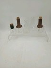 Vintage Lot Of 5 Various Pyrex 3 Have Wicker Wrap Glass Beakers Read Look 500ml