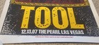   original Print   Tool Band 12 13 07 Jesus Pearl Las Vegas Concert Poster 