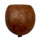 Vtg 1950s Par Golfer Brown Leather Golf Stroke Counter Holder Pouch 