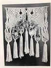 Vtg    1977 Macram   Horizons Pattern Instruction Book Plant Hangers Art Clock  