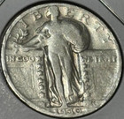 Usa 1930s Standing Liberty 25c  Km145  Fine  0 900 Silver  Free Usa Shipping