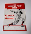 Vintage 1955 Kessler Baseball Fans Guide Whiskey Advertising Baseball Schedules