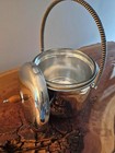 Vtg Krome-kraft Farber Bros Chrome W Pyrex Glass 2 Qt B-13 Insert Bakelite Knob